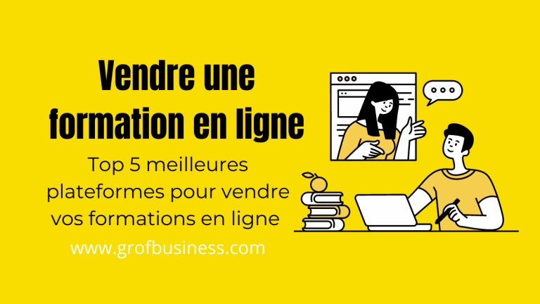 vendre une formation en ligne