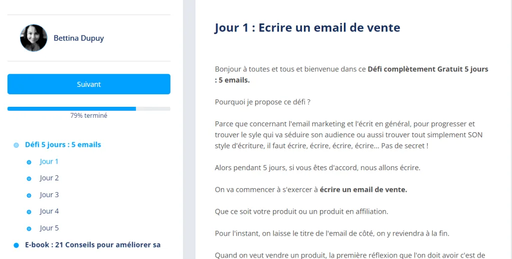 Formation offerte en copywriting pat Bettina