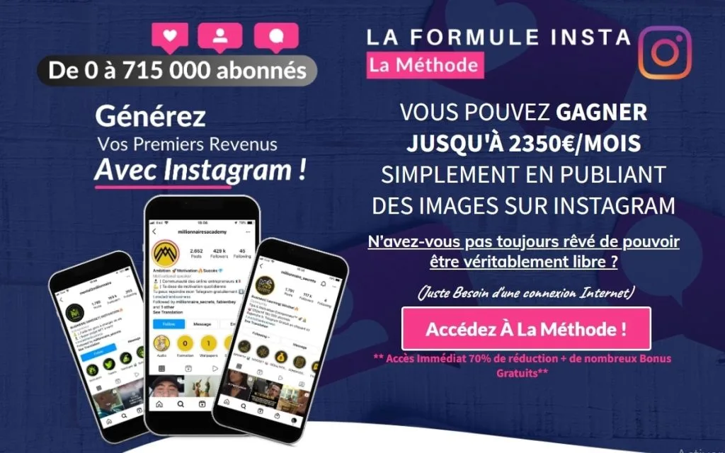 Création de contenu pour Instagram