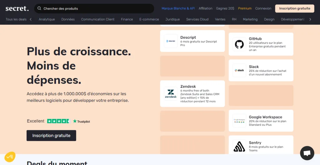 secret est le leader sur le marché de la big data