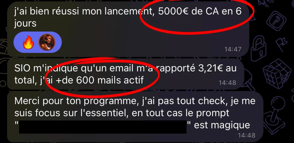 Témoignage client sur la formation Email Academy