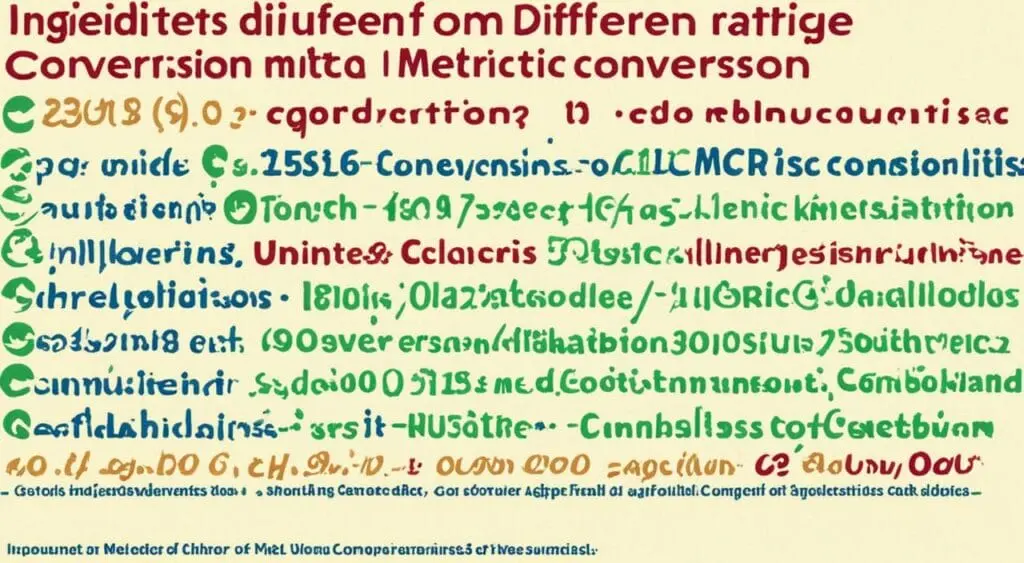 Convertir une recette en système métrique