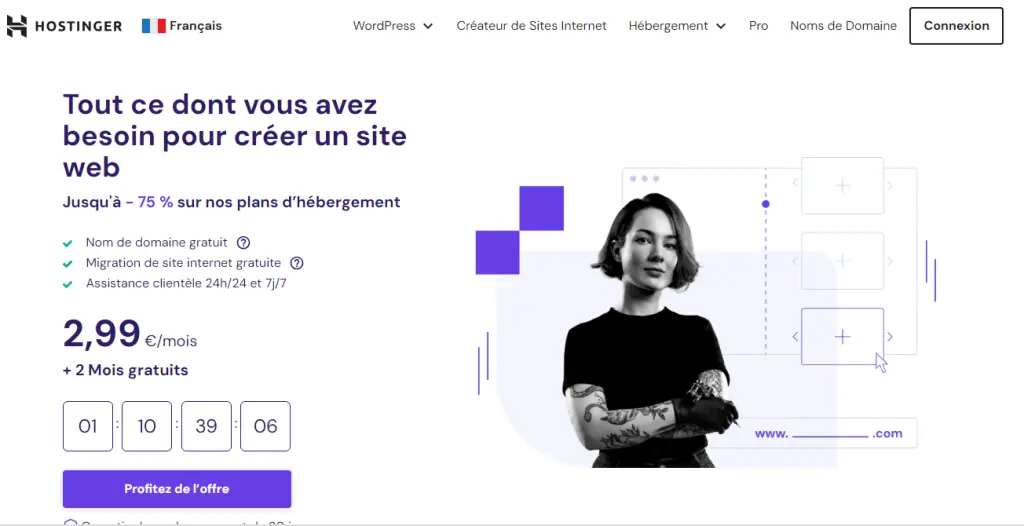 Avis sur l'hébergeur hostinger