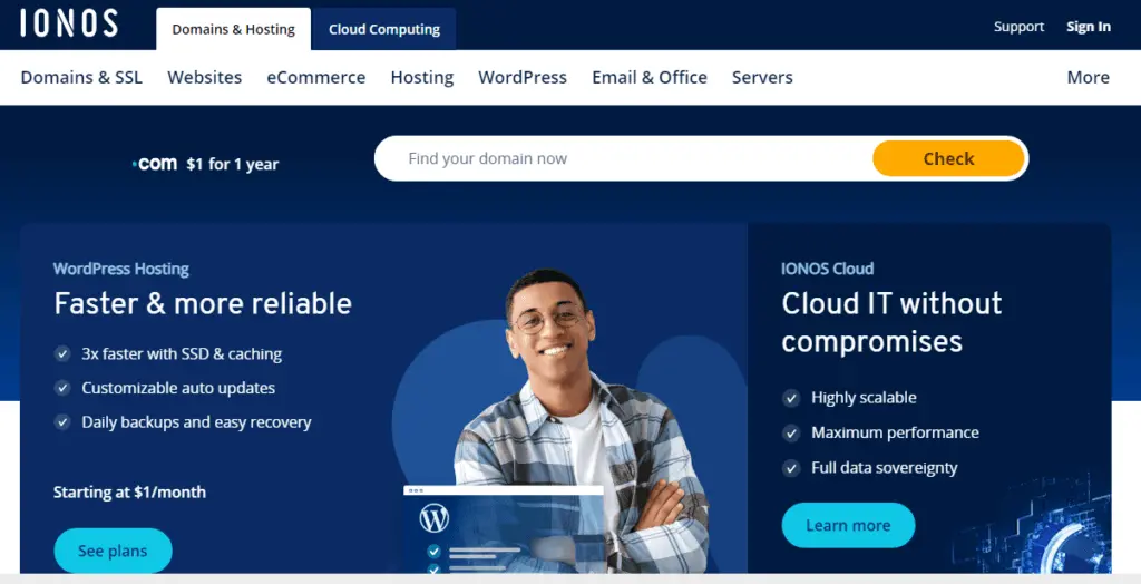 Ionos hébergeur web