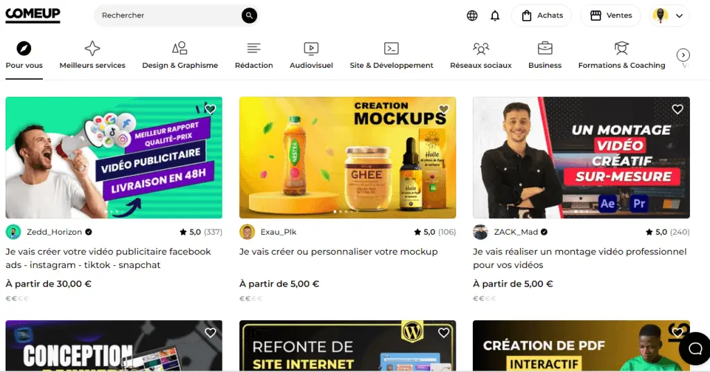 plateformes de freelancing