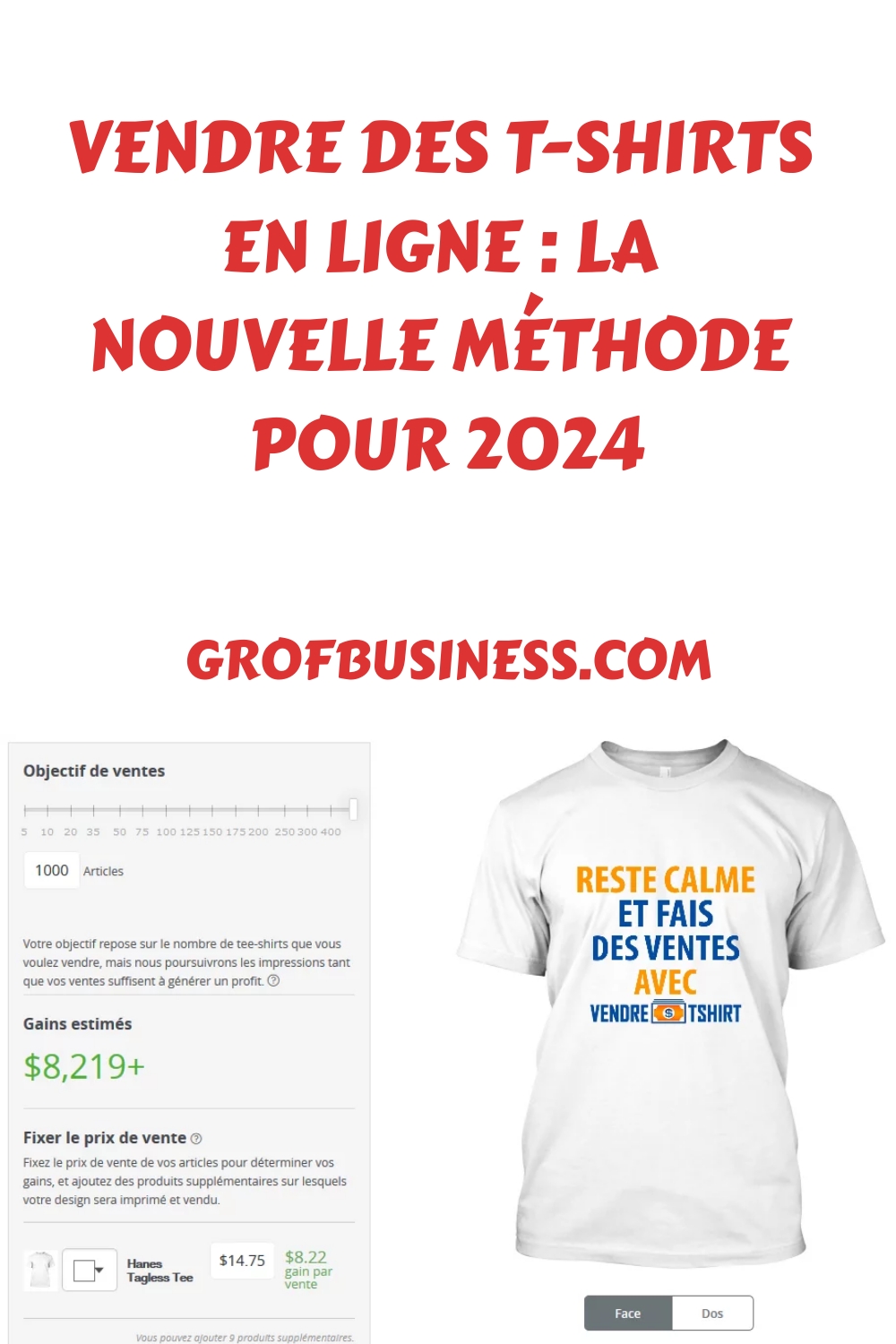 Vendre Des T-shirts En Ligne : La Nouvelle Méthode Pour 2024