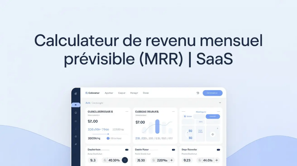 Calculateur MRR Gratuit | Revenu Mensuel Prévisible