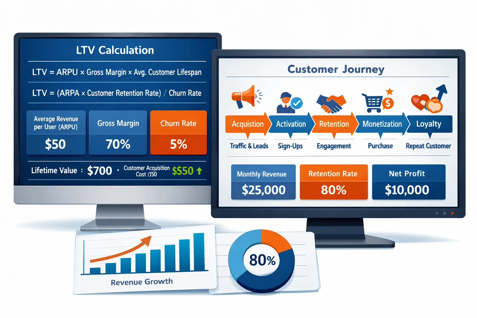 Calculateur de Valeur Vie Client (LTV) | Rentabilité