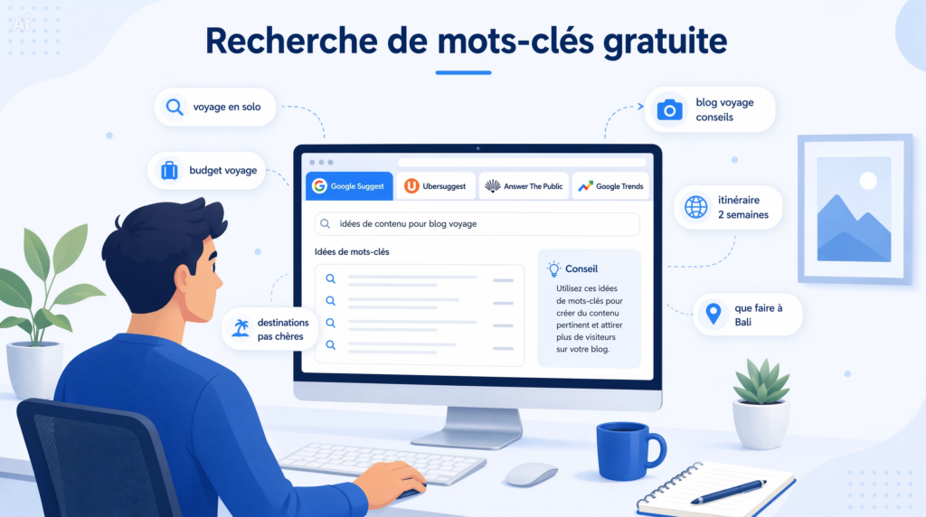 recherche de mots-clés gratuite pour blog