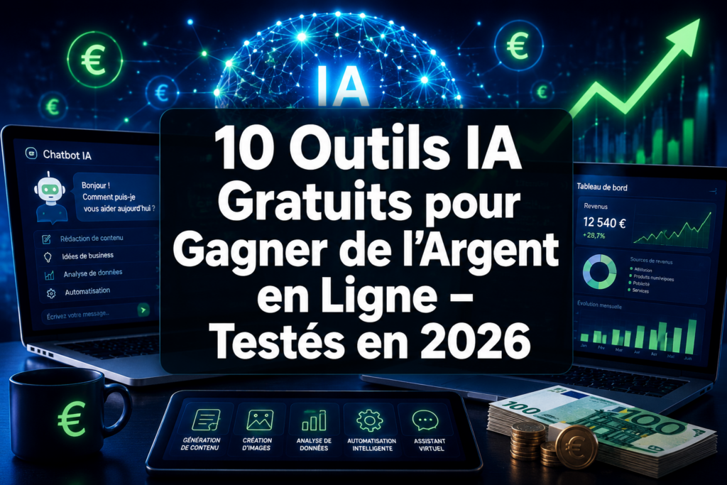 outils IA gratuits pour gagner de l'argent en ligne