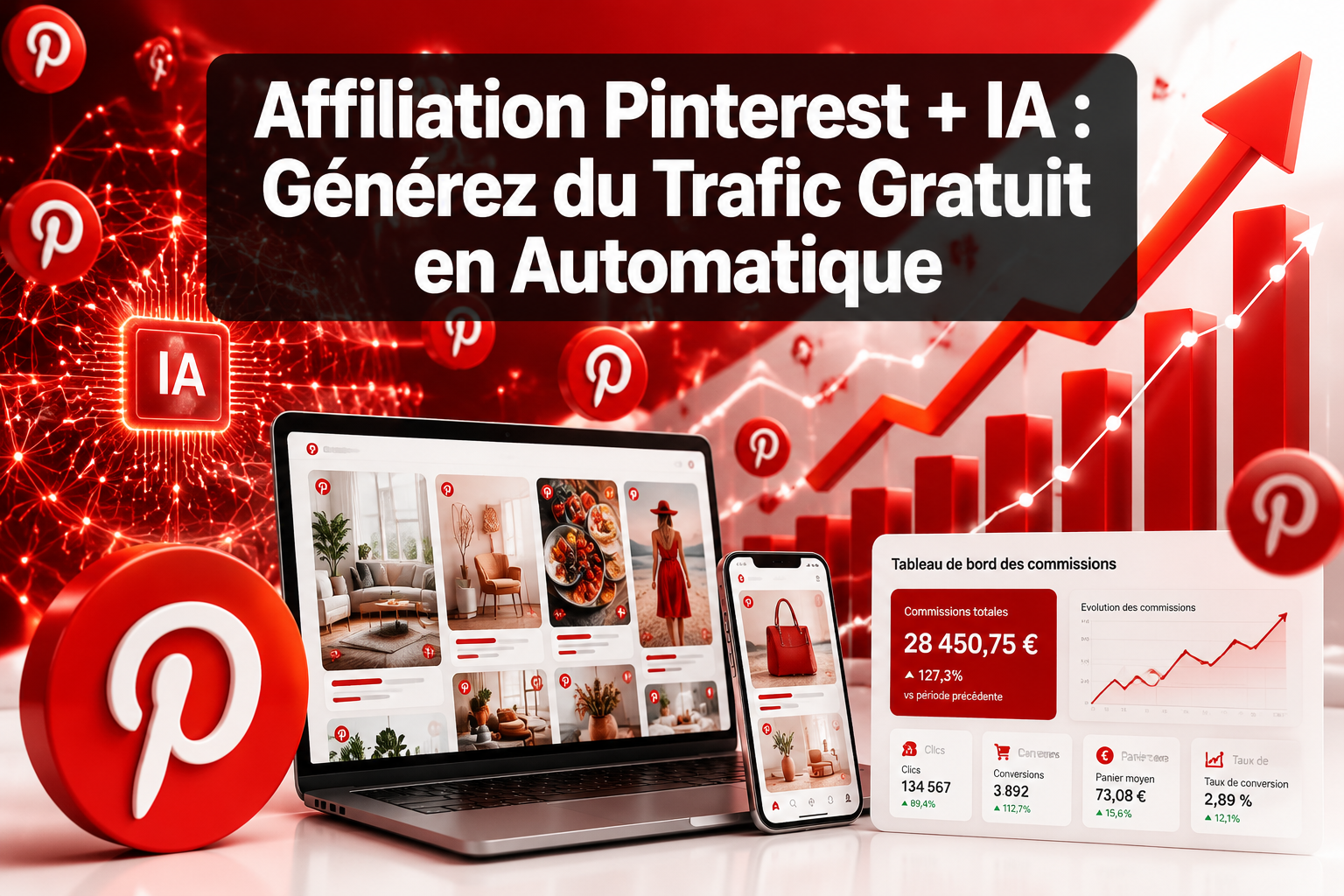 Affiliation Pinterest + IA : Générez du Trafic Gratuit en Automatique
