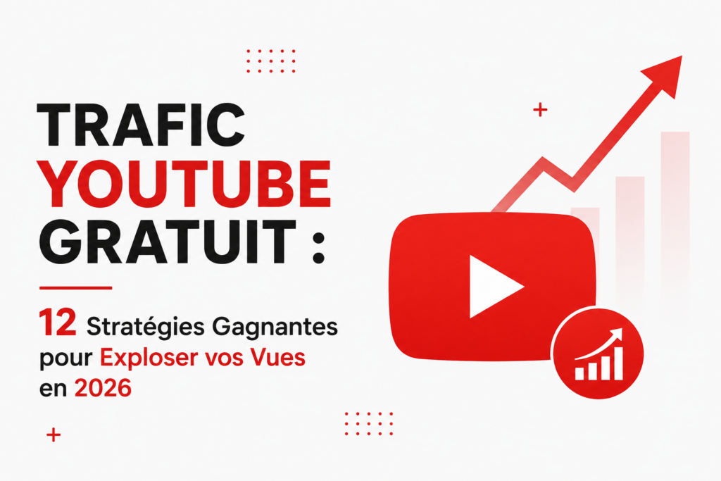 Trafic YouTube Gratuit : 12 Stratégies Gagnantes pour Exploser vos Vues en 2026